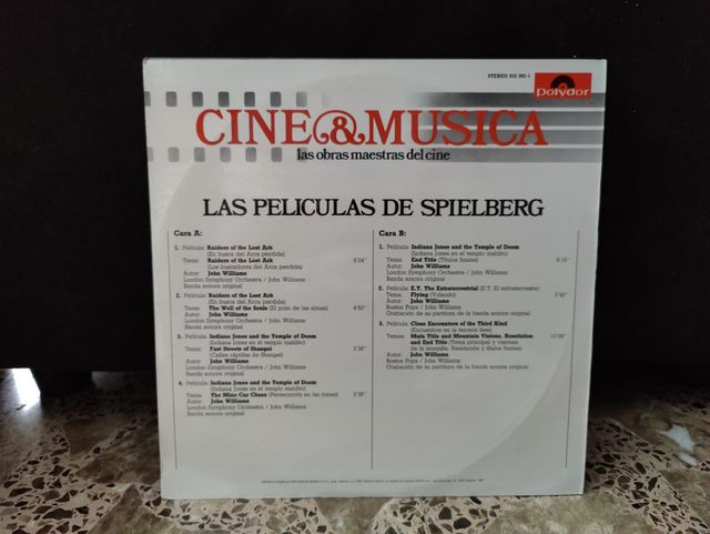 Vinilo Cine & Música: Películas Spielberg