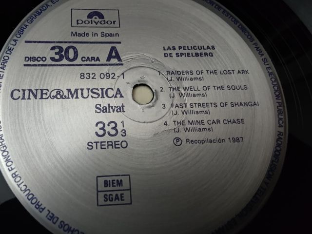Vinilo Cine & Música: Películas Spielberg