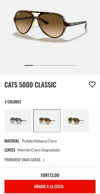 Gafas de Sol Ray-Ban Cats 5000