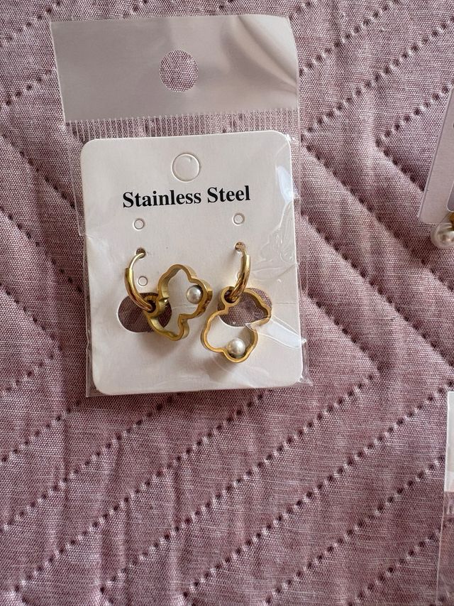 Pendientes Oso Plata