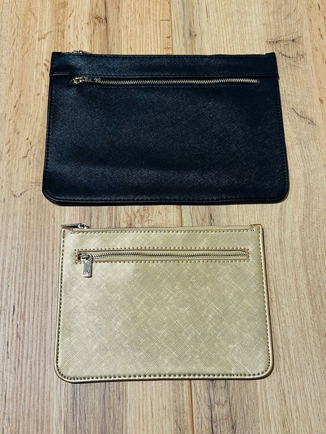 Monederos negro y dorado