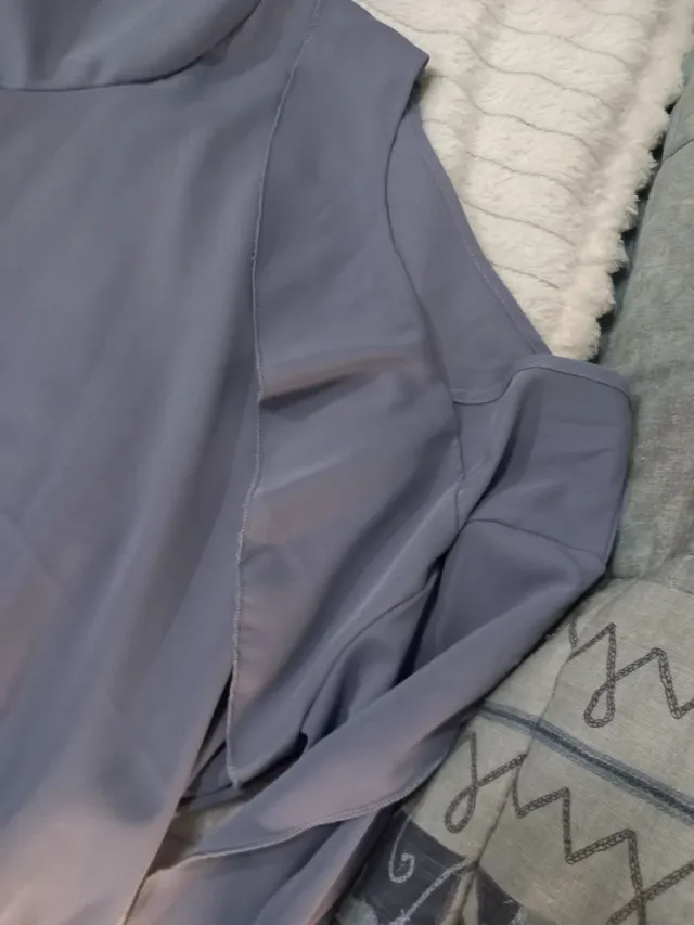 Camicia blu e multicolor