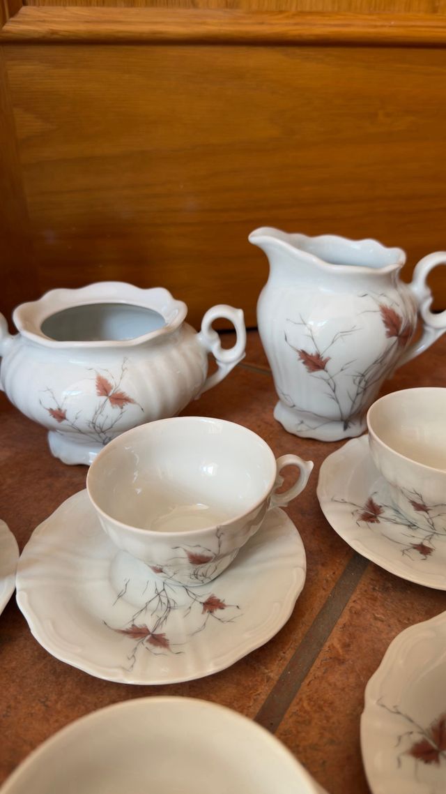 Juego de tazas de porcelana