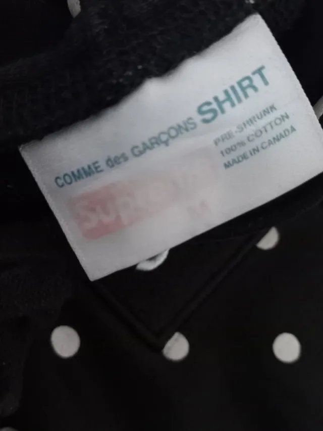 Sudadera Supreme x comme des Garçons