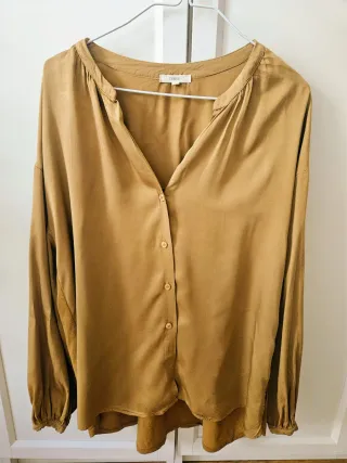 Blusa Yerse Talla S Marrón Dorado