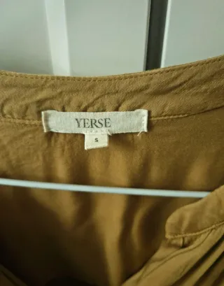 Blusa Yerse Talla S Marrón Dorado