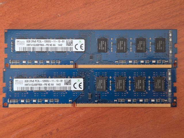 Módulos de Memória RAM DDR3L de 16GB (2x 8GB) - 1600MHz