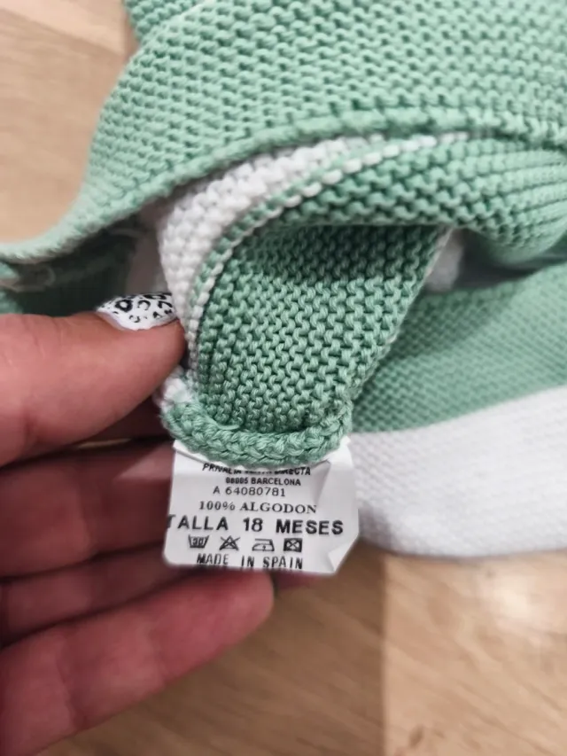 Felpa Lola Palacios a righe verde/bianco