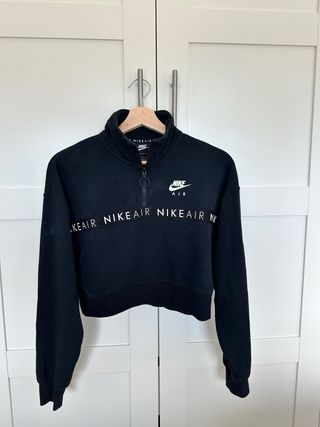 Sudadera Nike Air corta negra