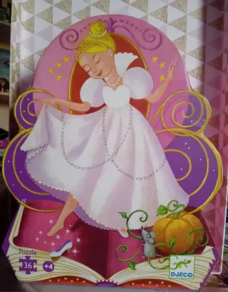 Puzzle Cenicienta Djeco 36 piezas