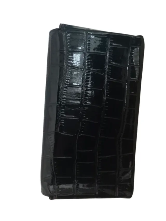 Bolso Ralph Lauren Negro Cocodrilo