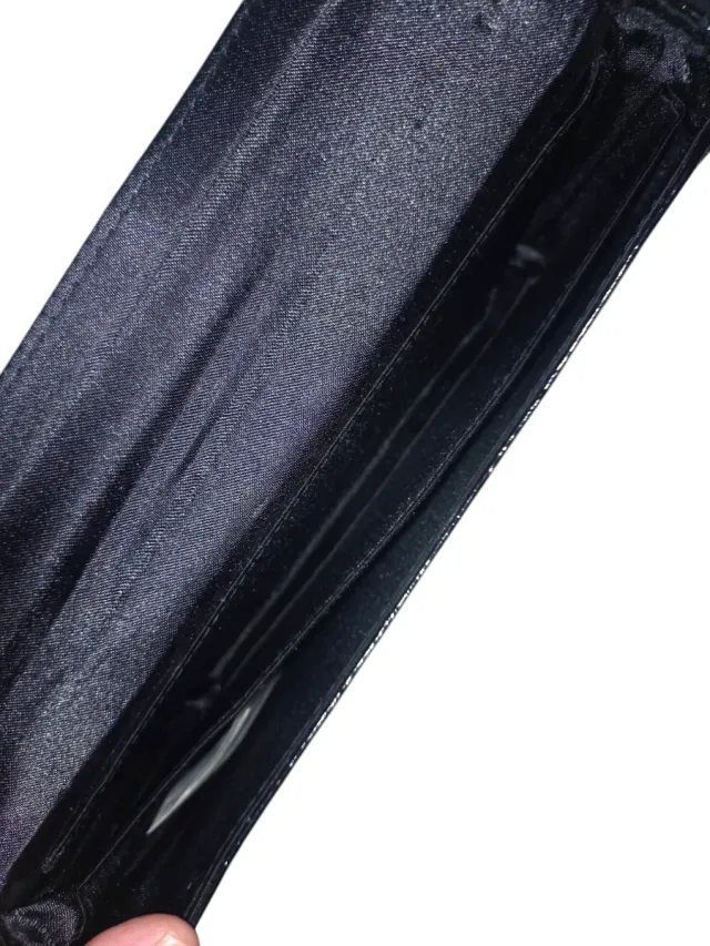 Bolso Ralph Lauren Negro Cocodrilo