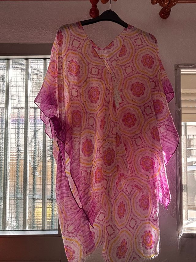 Vestido playero estampado