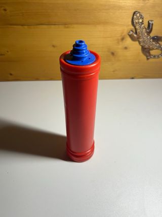 Pompetta per palloncini rossa e blu