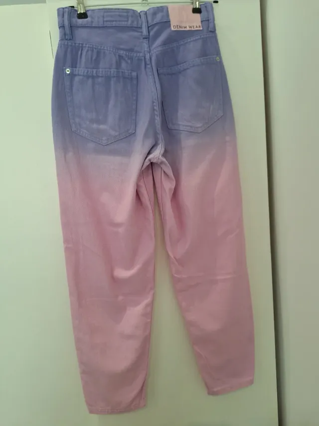 Vaqueros degradado rosa y morado