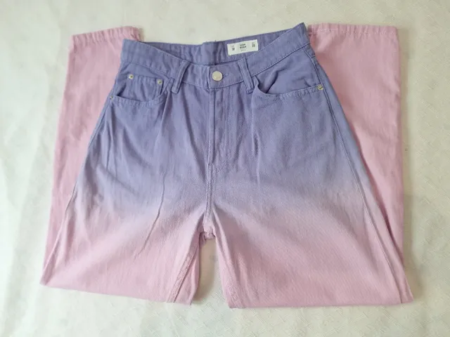 Vaqueros degradado rosa y morado