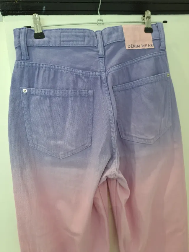 Vaqueros degradado rosa y morado