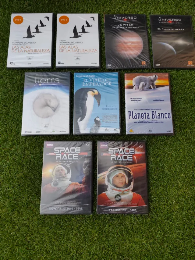 Lote 9 DVDs Documentales Naturaleza Universo.