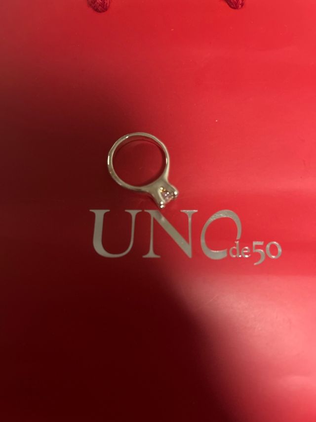 Anillo UNO de 50 Plata y Circonita