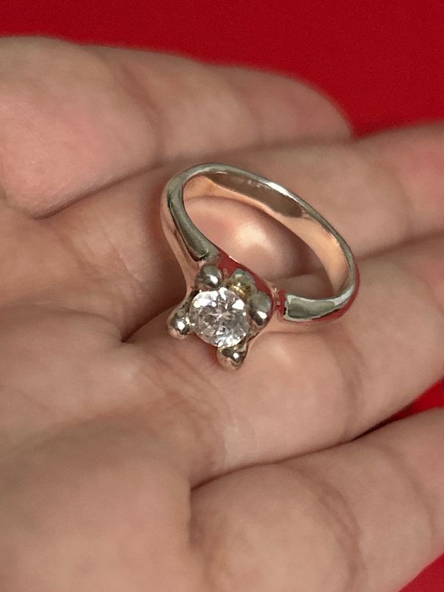 Anillo UNO de 50 Plata y Circonita