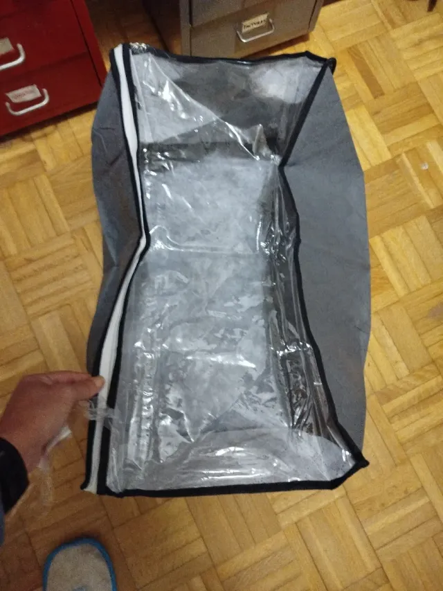 Bolsa para mantas transparente