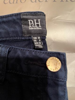 Pedro del Hierro Pantalón Mujer Azul