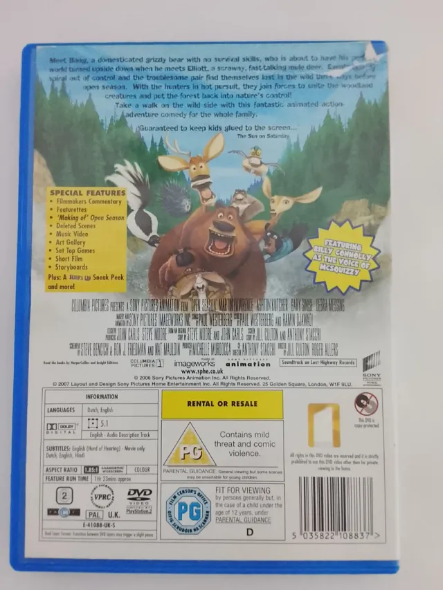 DVD Open Season Película Animada Familiar