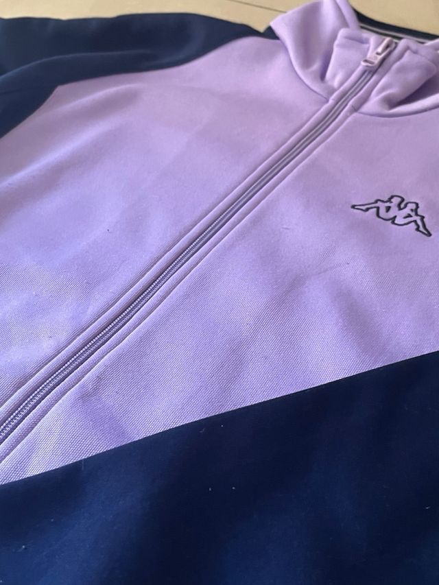 Sudadera Kappa Morada y Negra