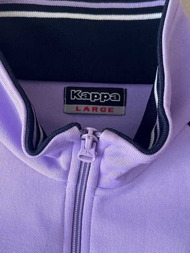 Sudadera Kappa Morada y Negra