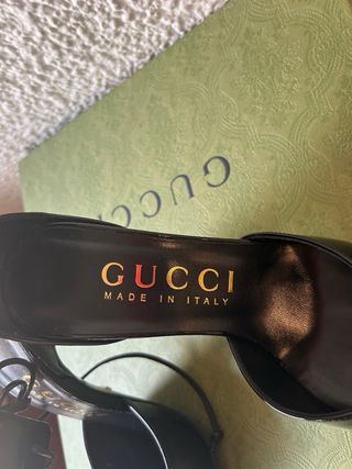 Tacones Gucci Negros Talla 36