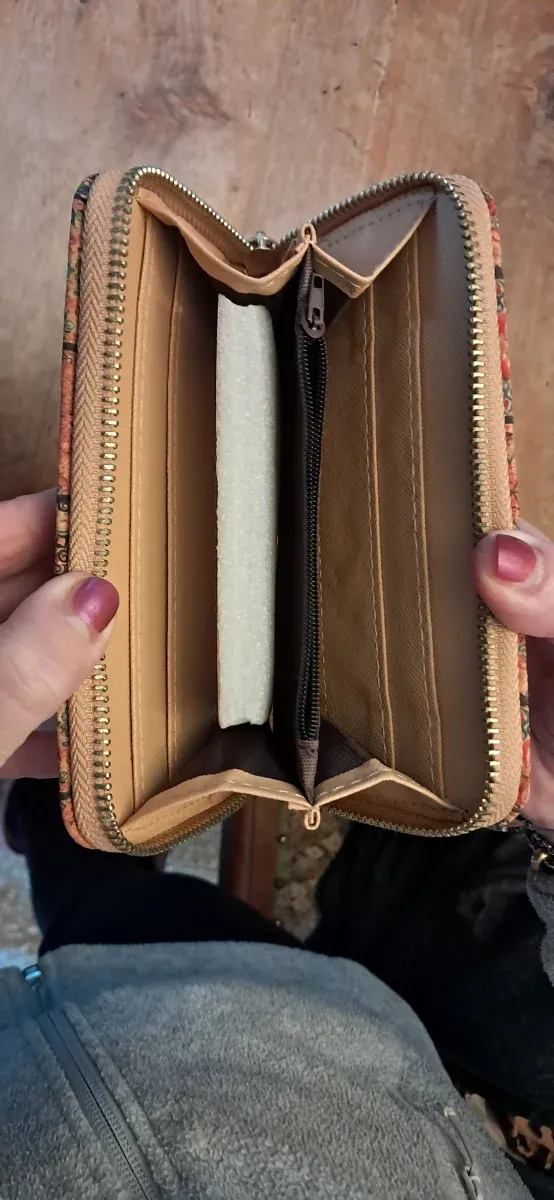 Portafoglio Corkcho in sughero fantasia geometrica