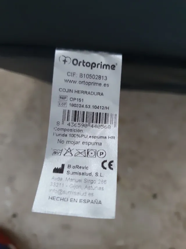 Cojín herradura negro