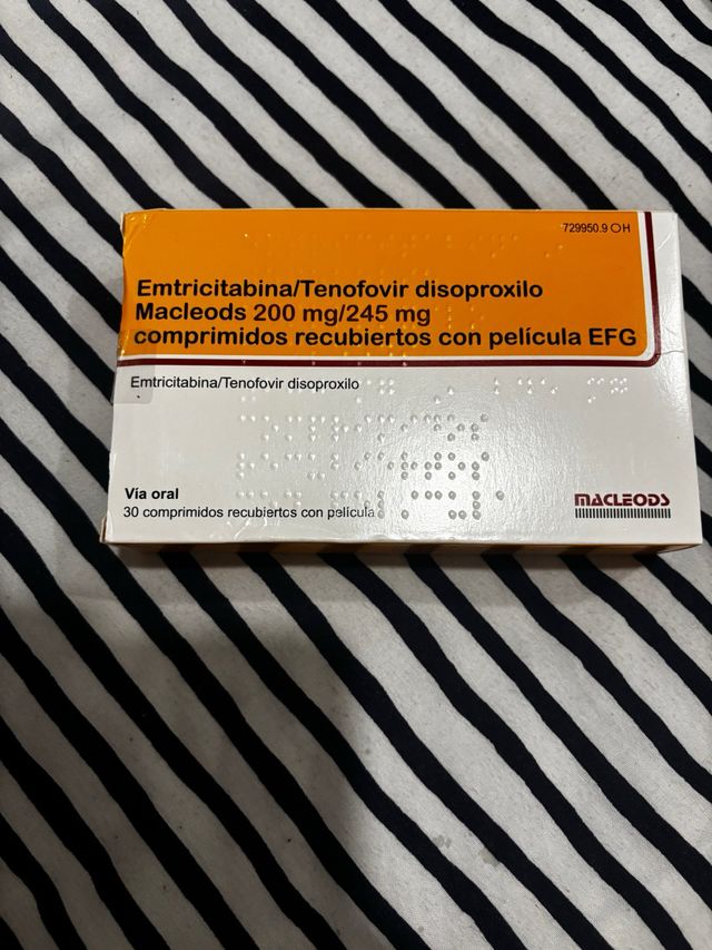 Emtricitabina/Tenofovir Macleods 200/245 mg