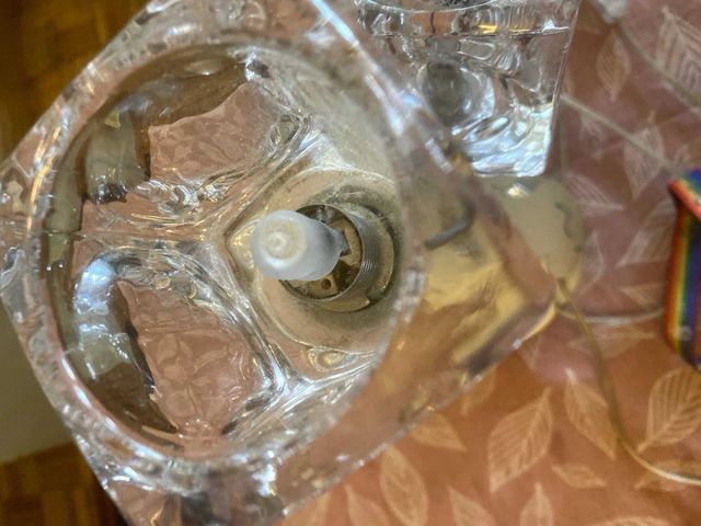 Lámpara de techo moderna cristal y metal