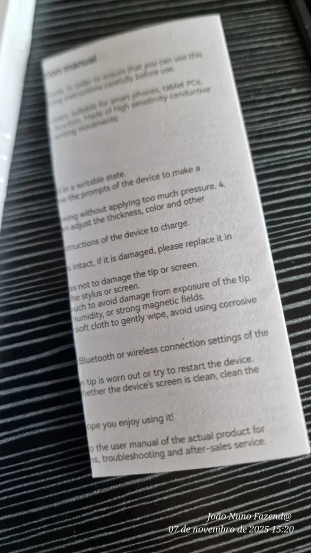 Caneta Stylus Universal iOS/Android/Windows