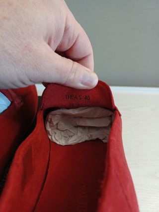 Mocasines Melvin & Hamilton Thea 5 Talla 40 Rojos