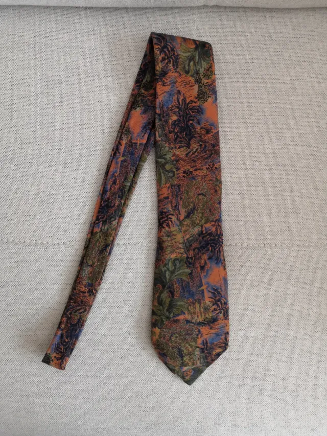 Corbata seda 100% Pierre Cardin hecha a mano