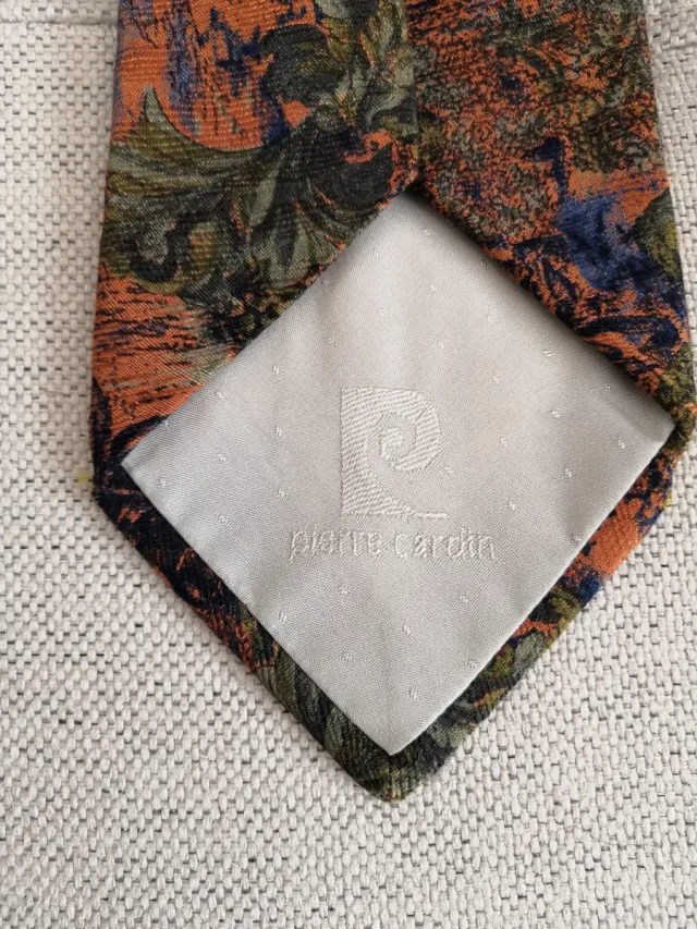 Corbata seda 100% Pierre Cardin hecha a mano