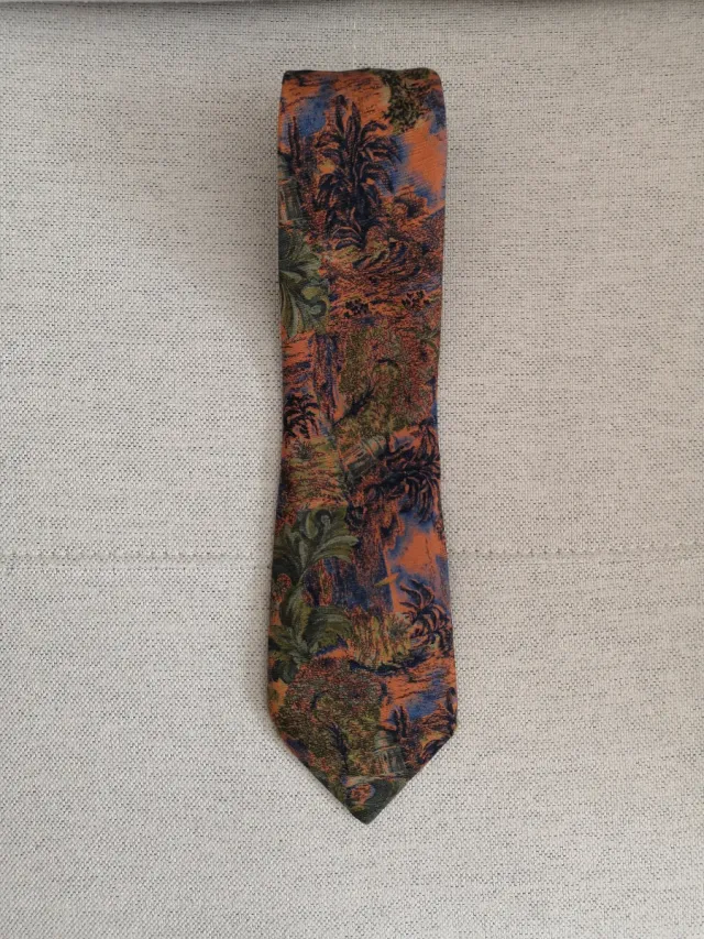 Corbata seda 100% Pierre Cardin hecha a mano