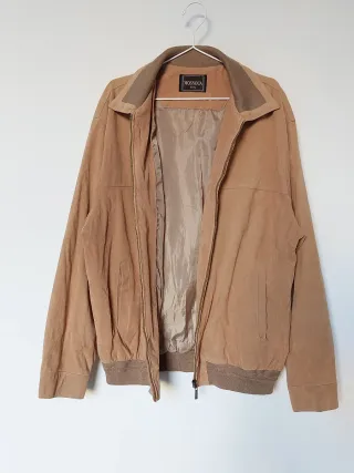 Chaqueta MOSNOUA ante sintético beige