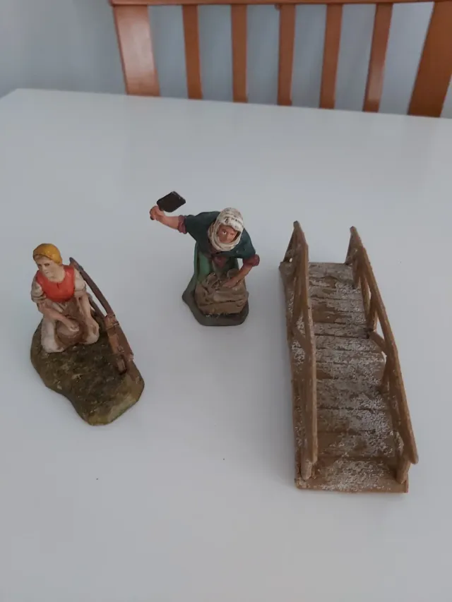 Figuras Belén: Mujer y Puente