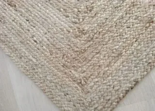 Tappeto in iuta naturale stile nordico