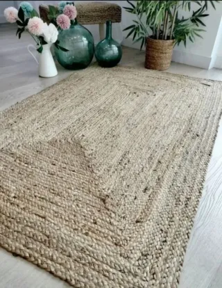 Tappeto in iuta naturale stile nordico