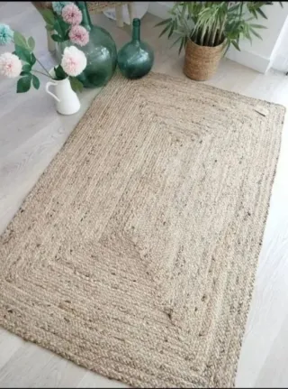 Tappeto in iuta naturale stile nordico
