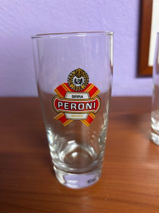 Set 6 Bicchieri Peroni Birra Vetro