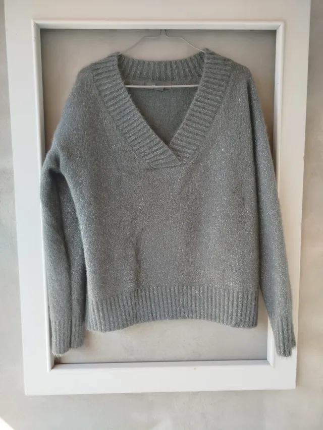 Jersey Primark plateado talla m