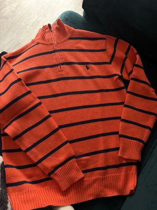 Jersey Polo Ralph Lauren Naranja Rayas