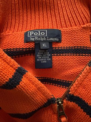 Jersey Polo Ralph Lauren Naranja Rayas