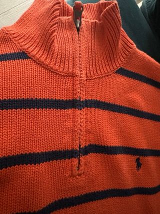 Jersey Polo Ralph Lauren Naranja Rayas