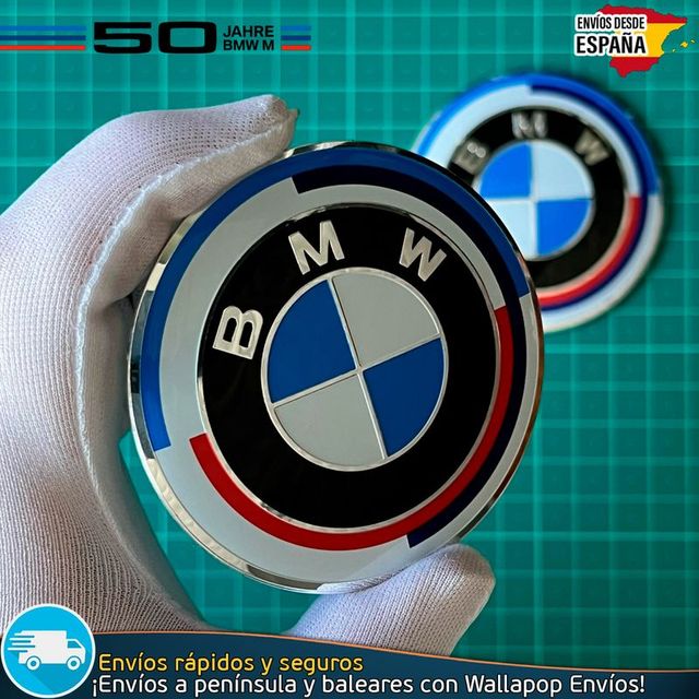 Emblema BMW 70mm Adhesivo Aluminio Coche y Moto